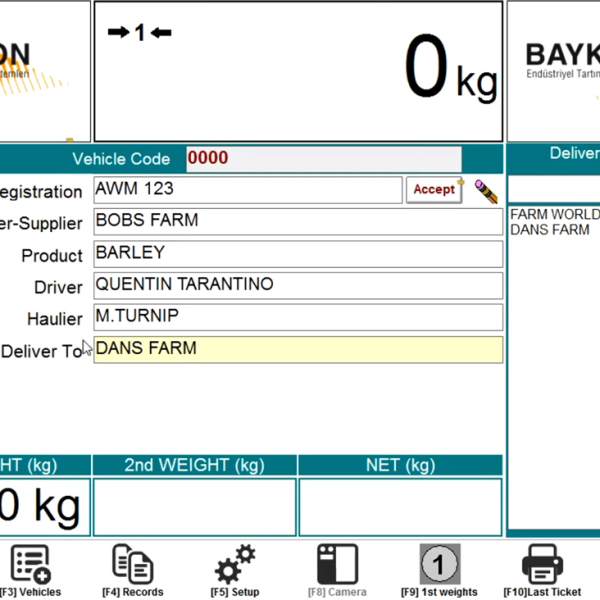 Baykon BWB Weighbridge PC Software